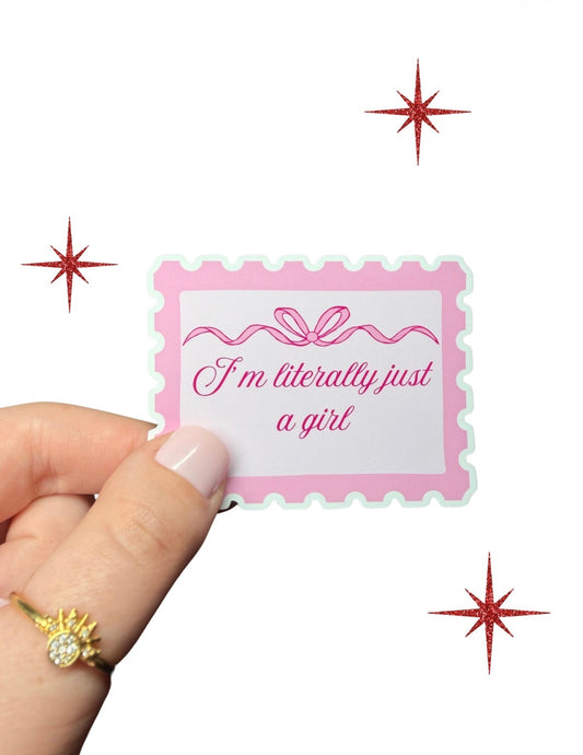 "𝐼'𝓂 𝓁𝒾𝓉𝑒𝓇𝒶𝓁𝓁𝓎 𝒿𝓊𝓈𝓉 𝒶 𝑔𝒾𝓇𝓁" sticker