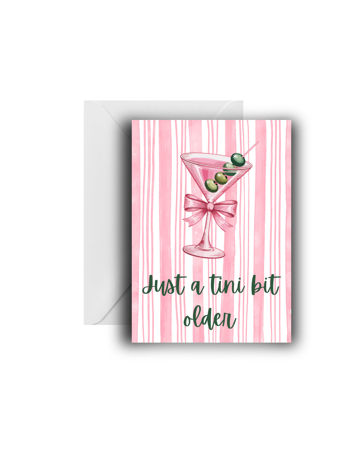 "𝒥𝓊𝓈𝓉 𝒶 𝓉𝒾𝓃𝒾 𝒷𝒾𝓉 𝑜𝓁𝒹𝑒𝓇" Birthday card
